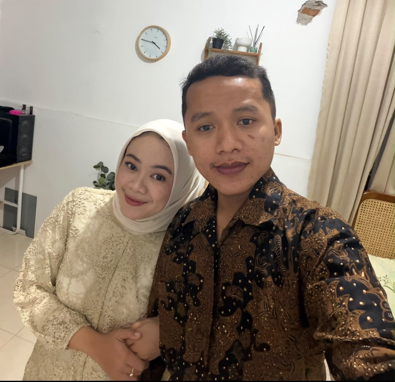 Rian Nugroho alias Cikibul bersama istrinya