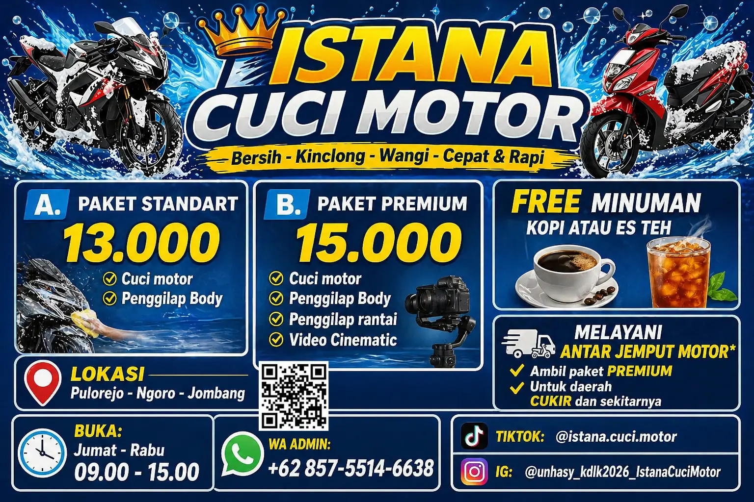 Cuci Motor Modern